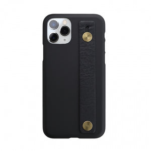 {限量預購} iPhone SE / 11 / 11 Pro / 11 Pro Max Air Jacket™(純黑) -附皮革指環帶 (黑)