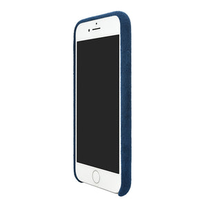 iPhone 8 Ultrasuede Air Jacket麂皮絨保護殼(深藍)