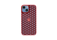 iPhone 13 mini Air Jacket Kiriko 江戶切子-毘沙門亀甲(紅)