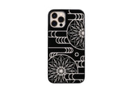 iPhone 12 / 12 Pro Air Jacket Kiriko 江戶切子-霞之鞠(黑)