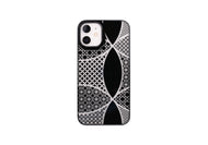 iPhone12 mini Air Jacket Kiriko 江戶切子-千代柄 七寶(黑)