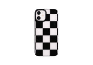 iPhone12 mini Air Jacket Kiriko 江戶切子-市松(黑)