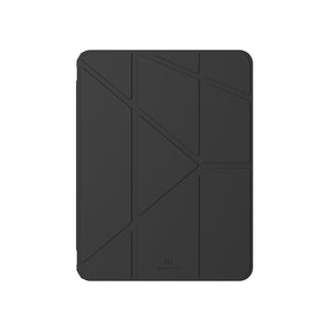 iPad Air 11吋 (M3) Amos 相機快取多角度折疊防摔保護套 (含Apple Pencil槽) (黑色)