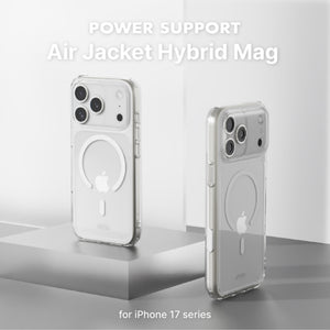 {預購優惠兩件95折} iPhone 2025 / iPhone 17 全系列 Air Jacket Mag Hybrid 保護殼 - MagSafe 保護殼(按鍵版)