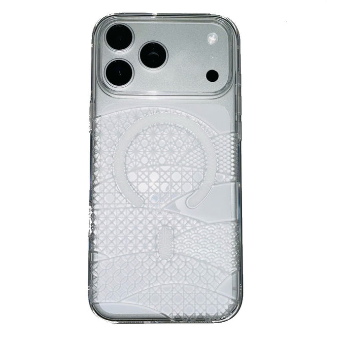 iPhone 17 Pro / Pro Max Air Jacket Ｍag Kiriko 江戶切子-千代柄 扇