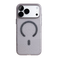 iPhone 18 Pro / 18 Pro Max / 17 Pro / 17 Pro Max Air Jacket Ｍag Kiriko 江戶切子-千代柄 扇 霧透黑