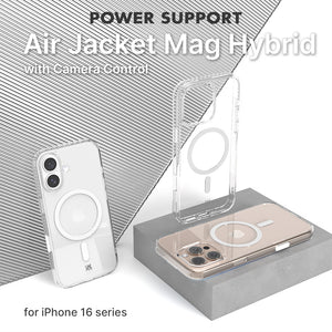 {雙12優惠95折} iPhone 2024 / iPhone 16 全系列 Air Jacket Mag Hybrid 保護殼 - MagSafe 保護殼(按鍵版)