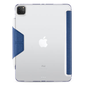 iPad Pro 2022/2021 11吋 Amos 相機快取多角度折疊布紋皮套