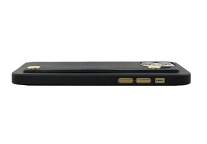 {限量預購} iPhone 12系列 Air Jacket™(純黑) -附皮革指環帶 (黑)