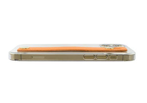 {限量預購} iPhone 12系列 Air Jacket™(透明) -附皮革指環帶 (駝)