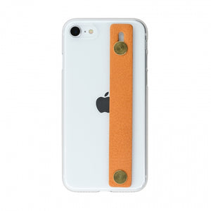 {限量預購} iPhone SE / 11 / 11 Pro / 11 Pro Max Air Jacket™(透明) -附皮革指環帶 (駝)