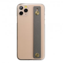 {限量預購} iPhone SE / 11 / 11 Pro / 11 Pro Max Air Jacket™(透明) -附皮革指環帶 (灰)