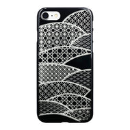 iPhone 7 Air Jacket Kiriko 江戶切子-扇形(黑)