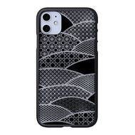 iPhone 11 Air Jacket Kiriko 江戶切子-千代柄 扇(黑)