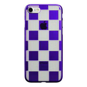 iPhone 8 Air Jacket Kiriko 江戶切子-市松(紫)