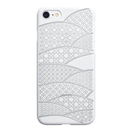iPhone 8 Air Jacket Kiriko 江戶切子-扇形(白)