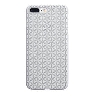 iPhone 8 Plus Air Jacket Kiriko 江戶切子-麻葉紋(白)