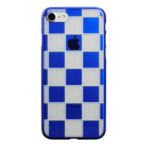 iPhone 8 Air Jacket Kiriko 江戶切子-市松(藍)