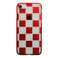 iPhone 7 Air Jacket Kiriko 江戶切子-市松(紅)