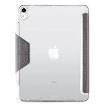 iPad Air 2022/2020 10.9吋 相機快取多角度折疊布紋皮套(含Apple pencil磁扣)