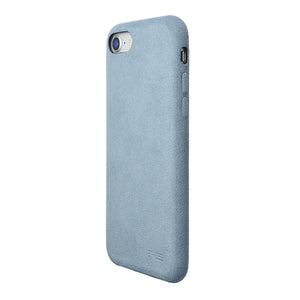 iPhone 8 Ultrasuede Air Jacket麂皮絨保護殼(天藍)