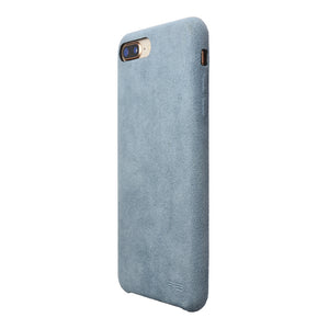 iPhone 8 Plus Ultrasuede Air Jacket麂皮絨保護殼(天藍)