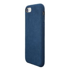 iPhone 8 Ultrasuede Air Jacket麂皮絨保護殼(深藍)