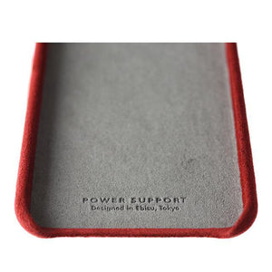 iPhone X/Xs Ultrasuede Air Jacket麂皮絨保護殼(紅) - POWER SUPPORT台灣官方網站