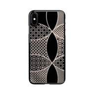 iPhone Xs Max Air Jacket Kiriko 江戶切子-千代柄 七寶(黑)