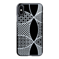 iPhone Xs Air Jacket Kiriko 江戶切子-千代柄 七寶(黑)