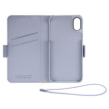 iPhone X Leathe Flip Case 皮革紋翻蓋皮套(藍)