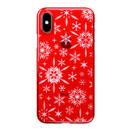 iPhone Xs Air Jacket Kiriko 江戶切子-雪片(紅)