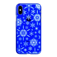 iPhone Xs Air Jacket Kiriko 江戶切子-雪片(藍)