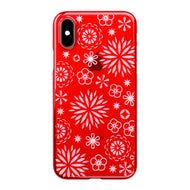 iPhone Xs Air Jacket Kiriko 江戶切子-花(紅)