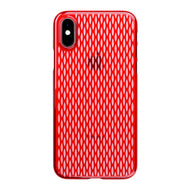 iPhone Xs Air Jacket Kiriko 江戶切子-米粒 (紅)