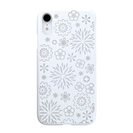 iPhone XR Air Jacket Kiriko 江戶切子-花 (白)