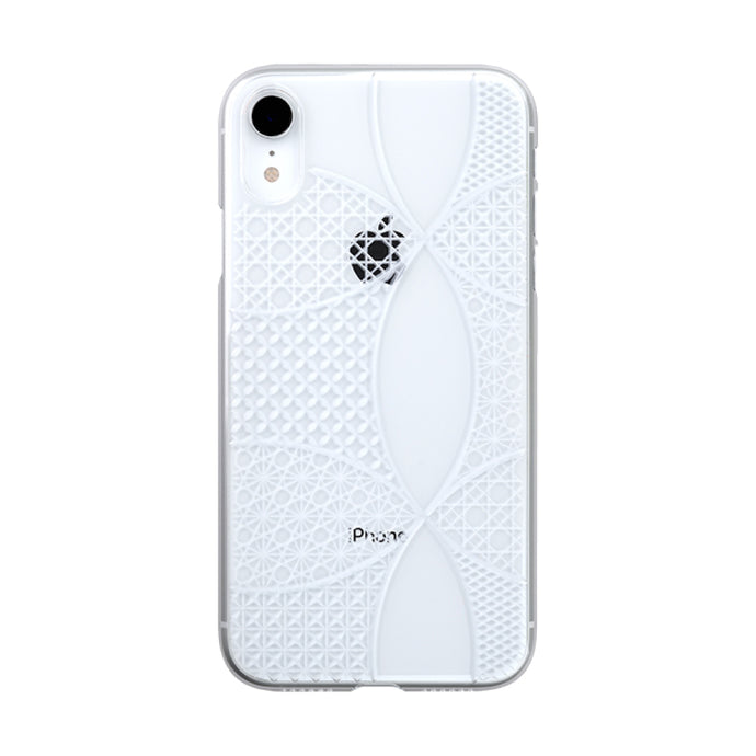 iPhone XR Air Jacket Kiriko 江戶切子-千代柄 七寶(透明)