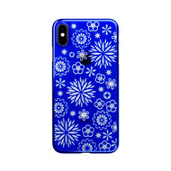 iPhone Xs Max Air Jacket Kiriko 江戶切子-花(藍)