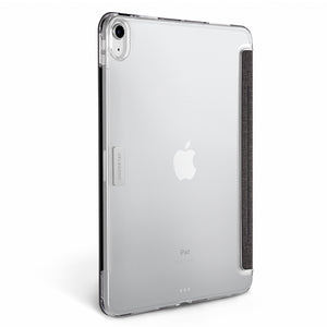 iPad Air 2022/2020 10.9吋 相機快取多角度折疊布紋皮套