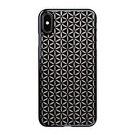 iPhone Xs Max Air Jacket Kiriko 江戶切子-麻葉紋(黑)
