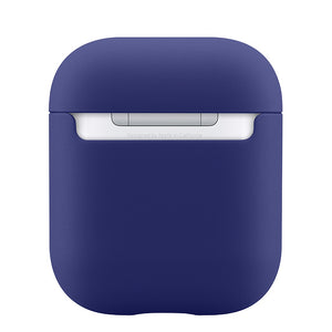 矽膠雙蓋收納盒 (適用於 AirPods) 深藍色