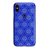 iPhone X Air Jacket Kiriko 江戶切子-萬花筒(藍) - POWER SUPPORT台灣官方網站
