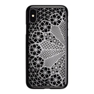 iPhone X Air Jacket Kiriko 江戶切子-花車(黑) - POWER SUPPORT台灣官方網站