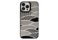 iPhone 13 Pro Max Air Jacket Kiriko 江戶切子-千代柄 扇(黑)