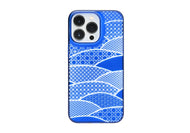 iPhone 13 Pro Air Jacket Kiriko 江戶切子-千代柄 扇(藍)