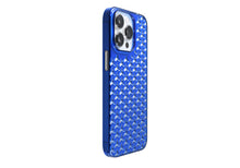 iPhone 13 Pro Air Jacket Kiriko 江戶切子-毘沙門亀甲(藍)