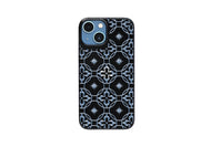 iPhone 13 mini Air Jacket Kiriko 江戶切子-花十字紋(黑)