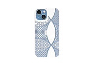 iPhone 13 mini Air Jacket Kiriko 江戶切子-千代柄 七寶(白)