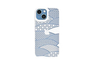 iPhone 13 mini Air Jacket Kiriko 江戶切子-千代柄 扇(白)
