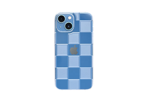 iPhone 13 mini Air Jacket Kiriko 江戶切子-市松(透明)